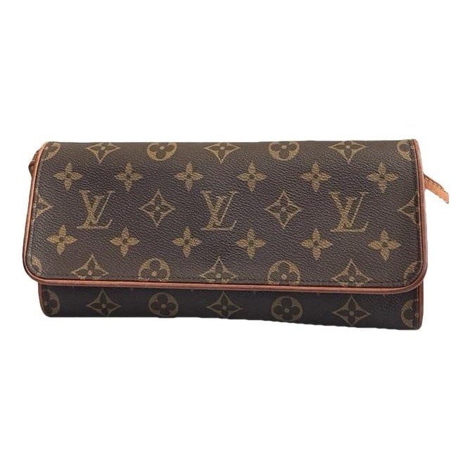 Twin leather crossbody bag