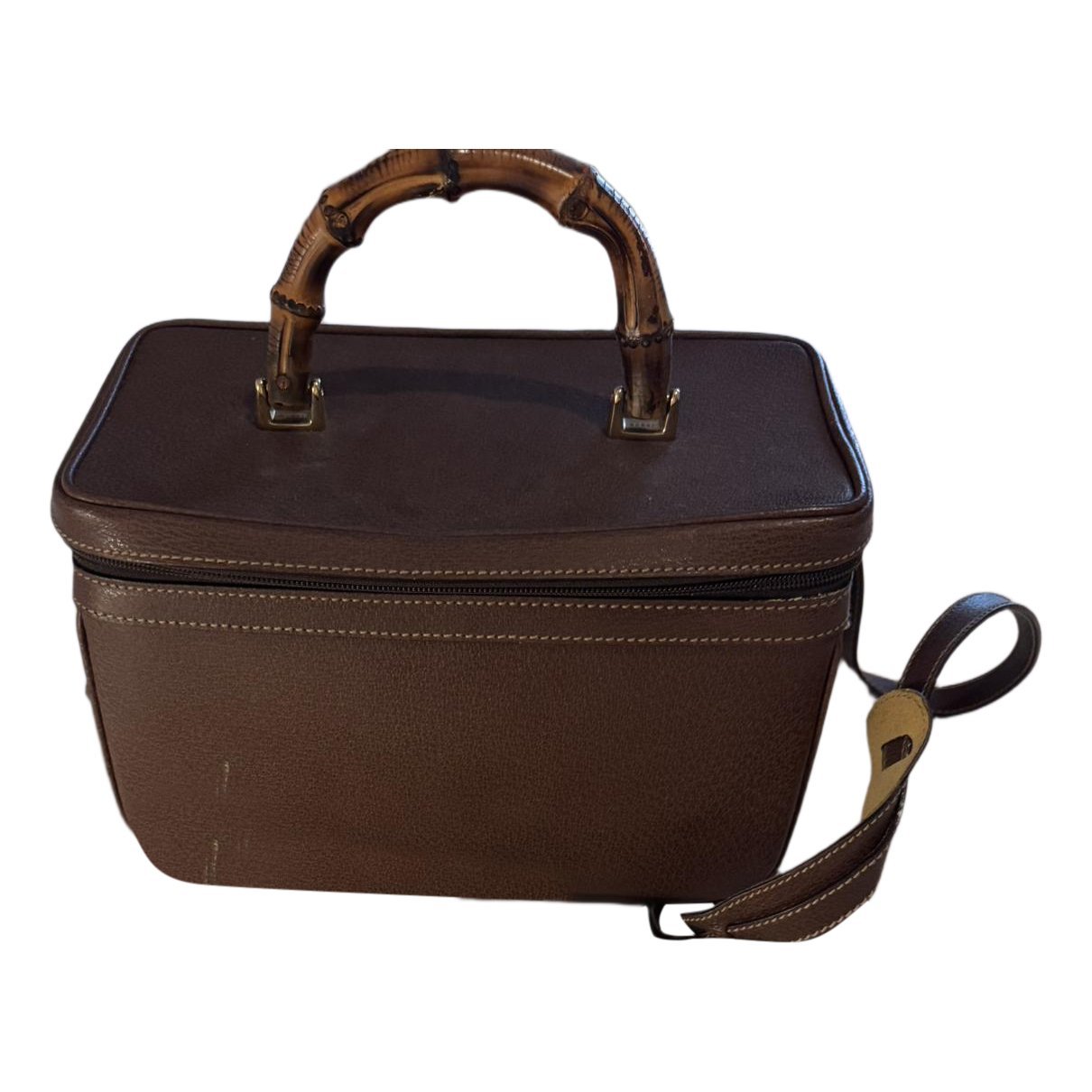 Leather vanity case