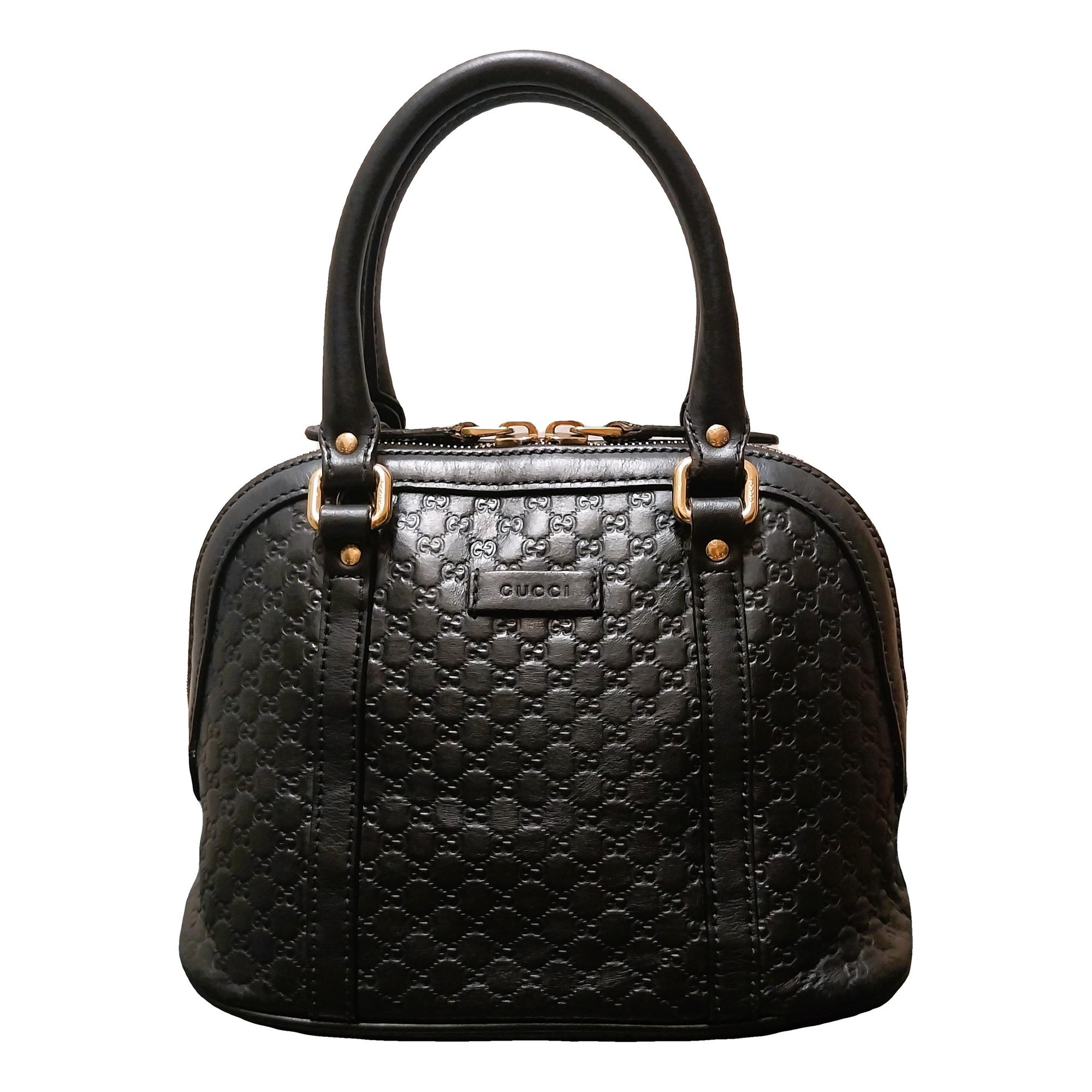 Dôme leather handbag