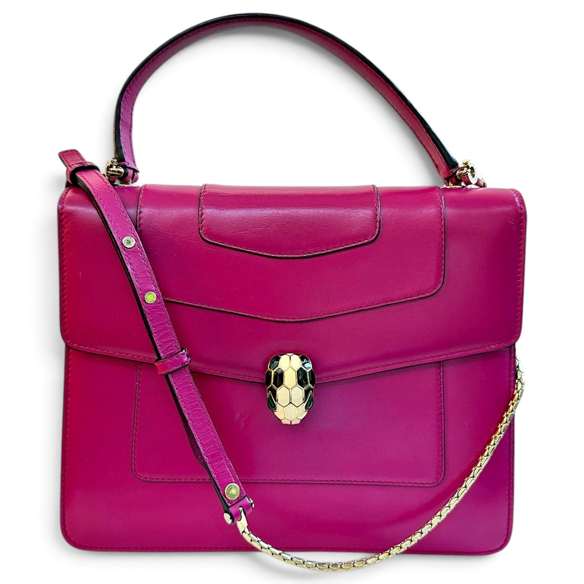 Serpenti leather crossbody bag
