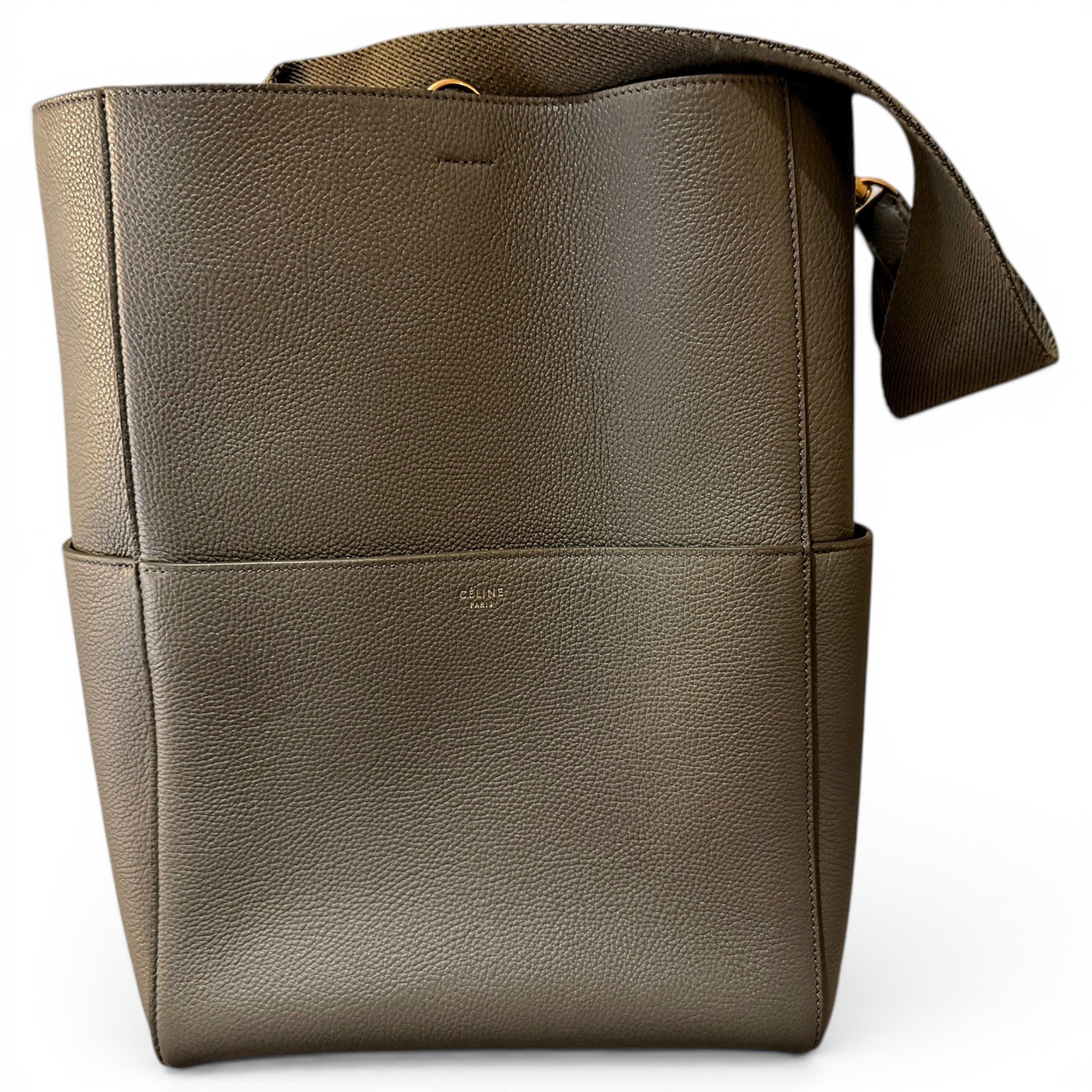 Seau Sangle leather handbag