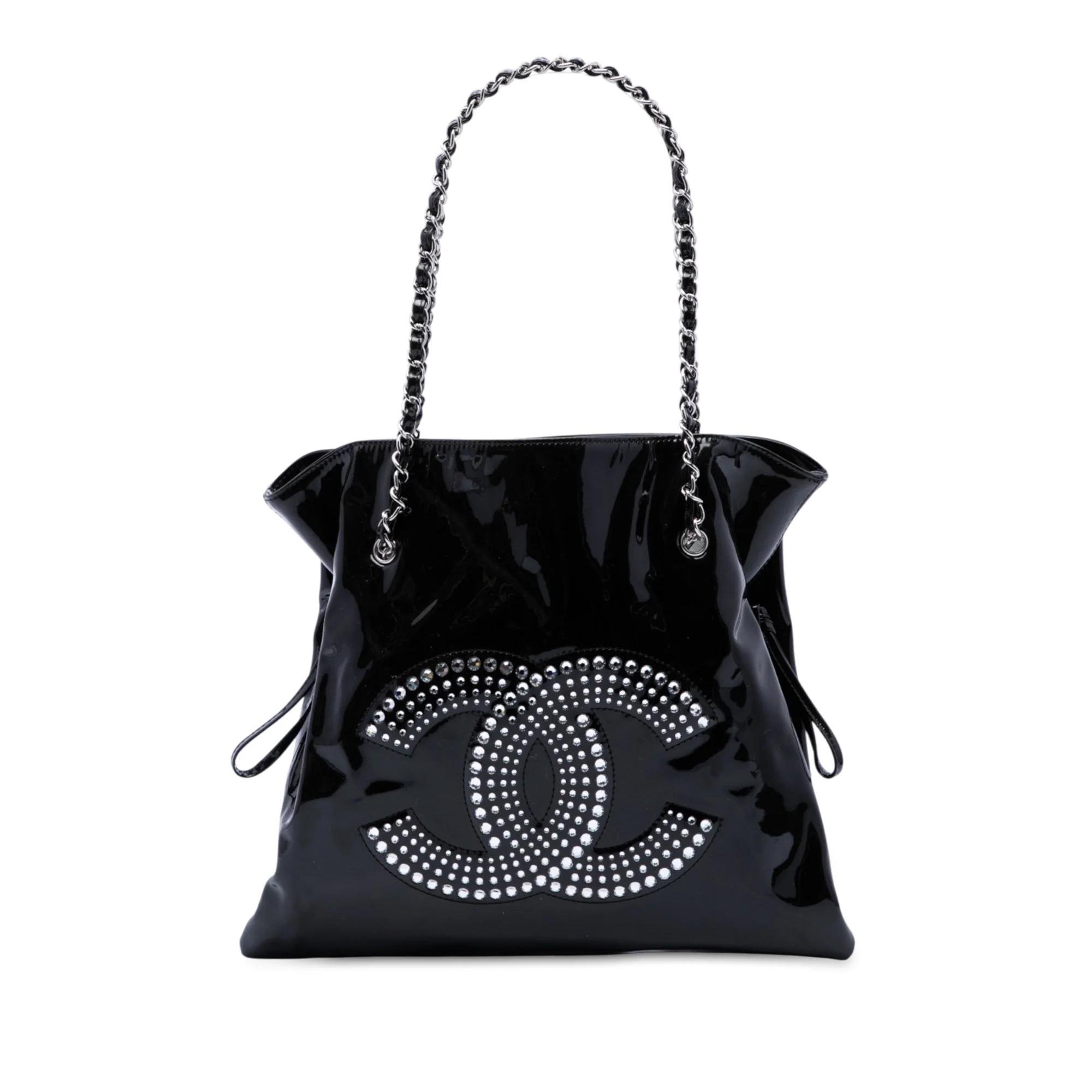 Patent leather handbag