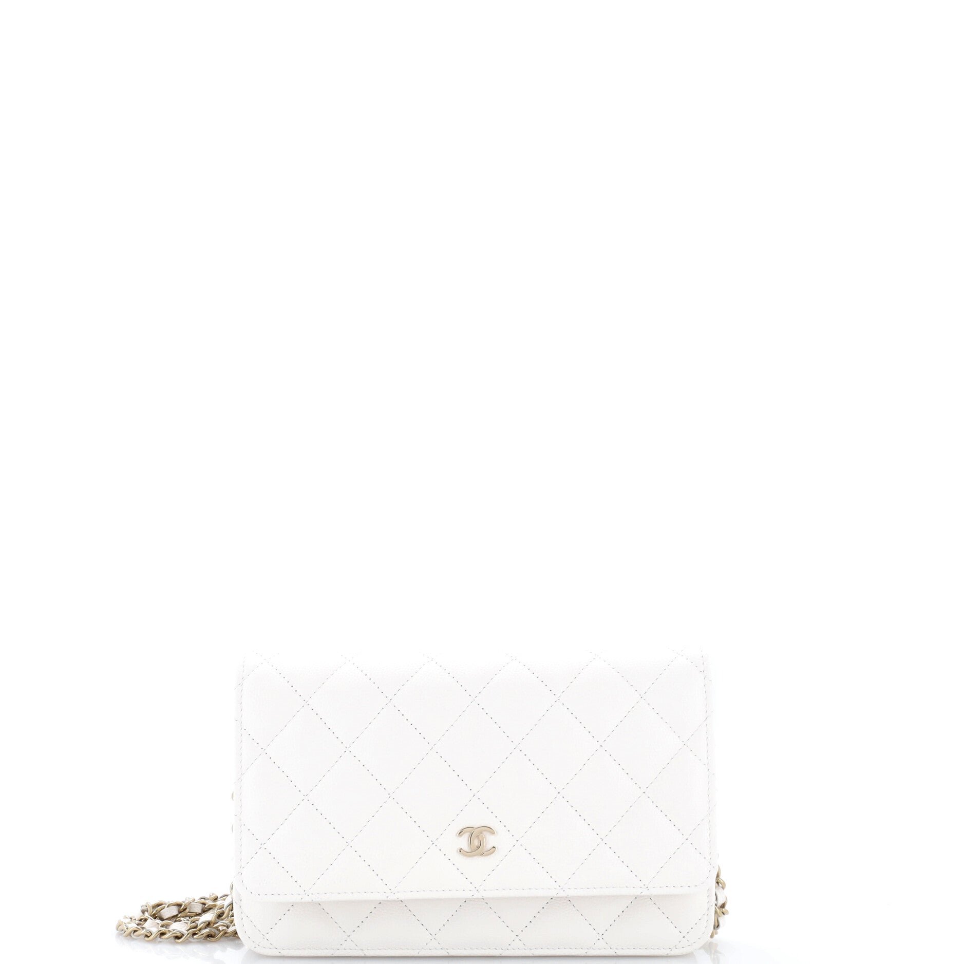 Wallet on Chain Quilted Caviar
