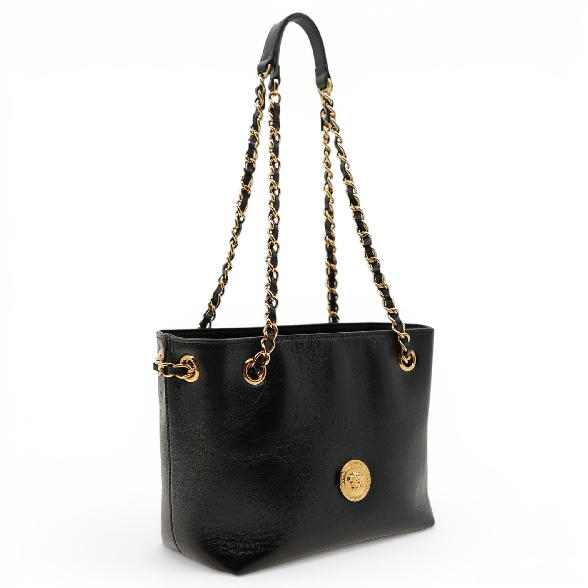 La Medusa leather handbag