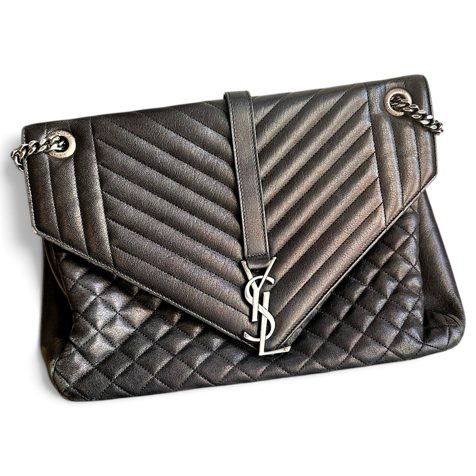 Collége monogramme leather handbag