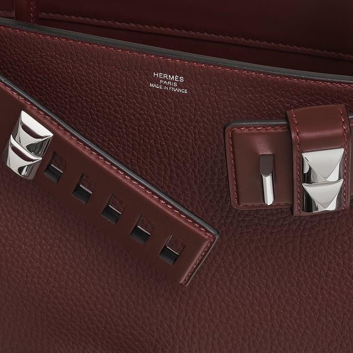 Rouge Sellier Bolsa Médor Clous