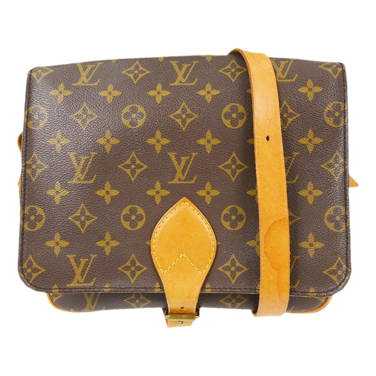 Cartouchière cloth handbag