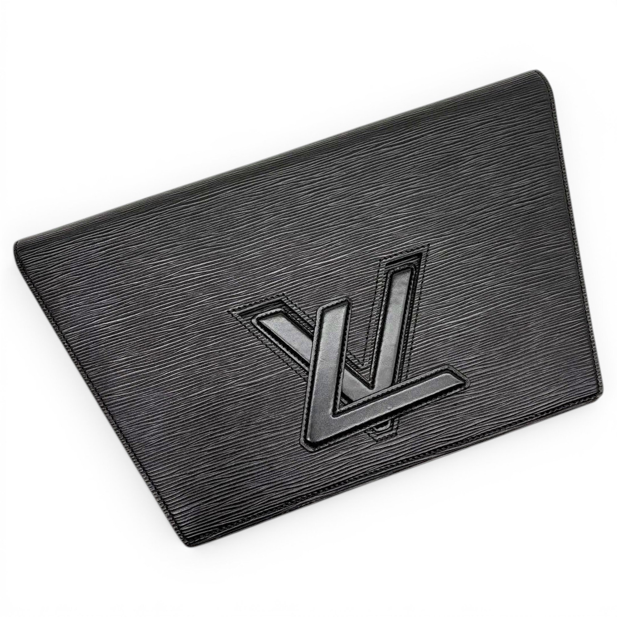 Leather clutch bag