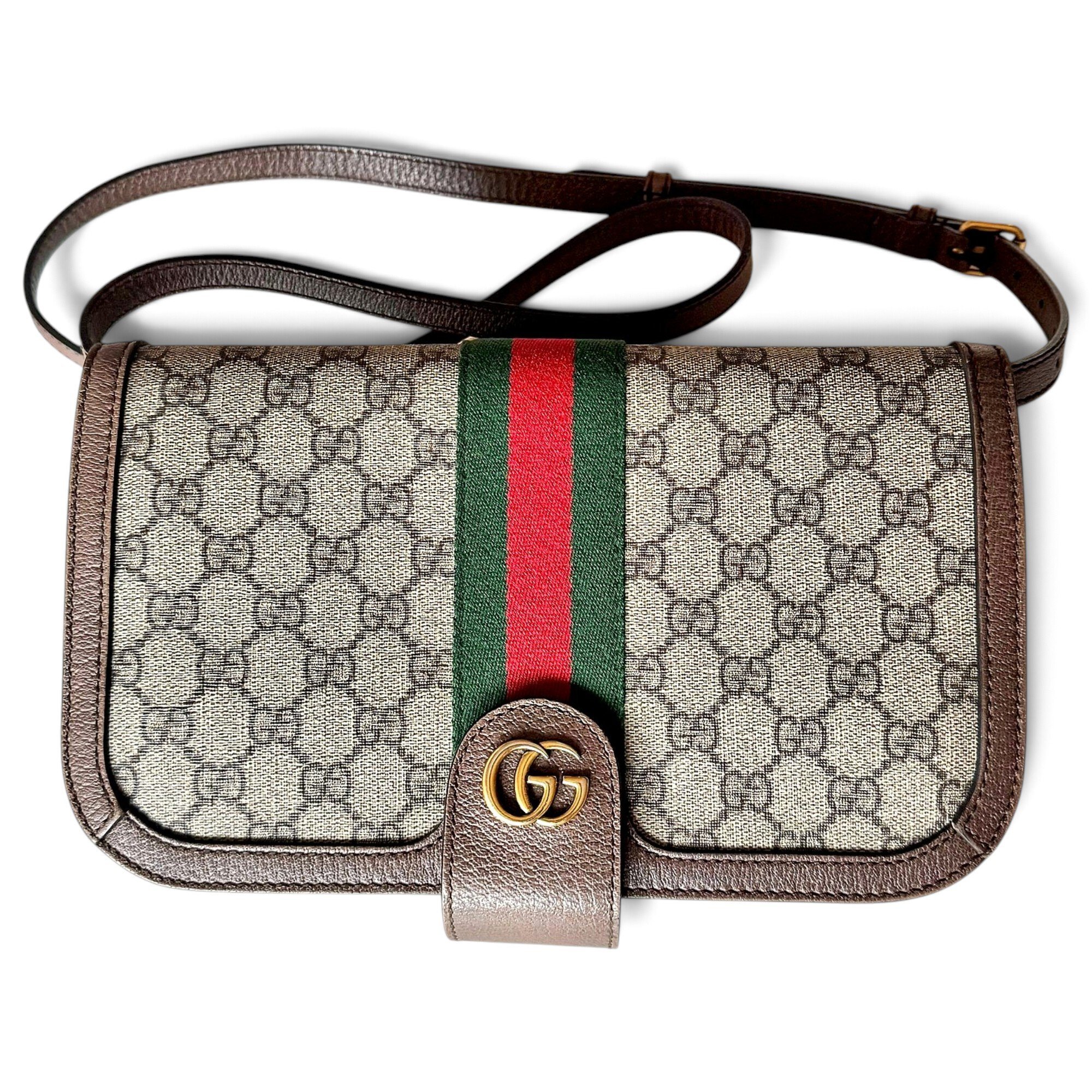 Ophidia leather crossbody bag