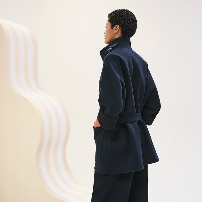 Bleu Noir Cashmere Coat