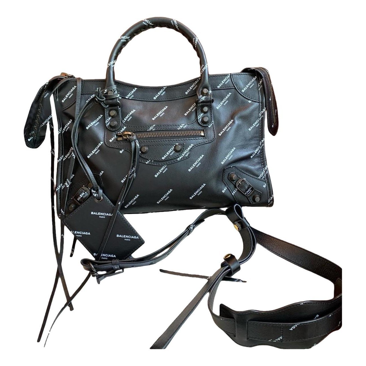 City leather bag