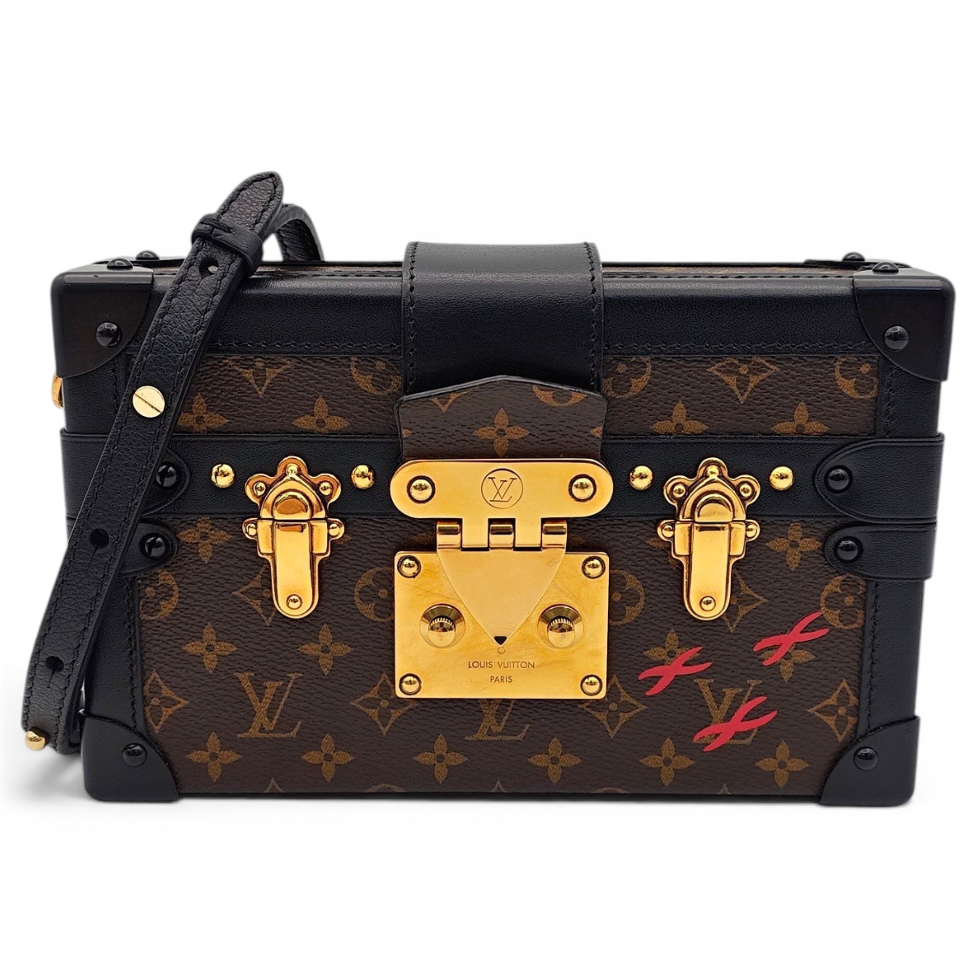 Petite Malle leather handbag