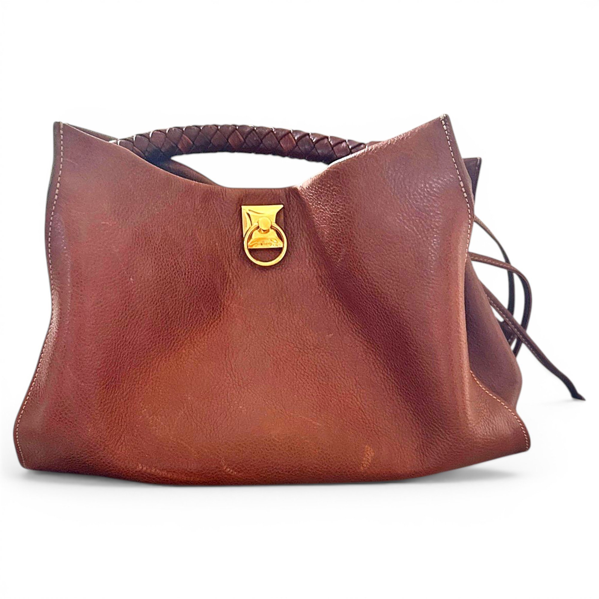 Iris leather handbag