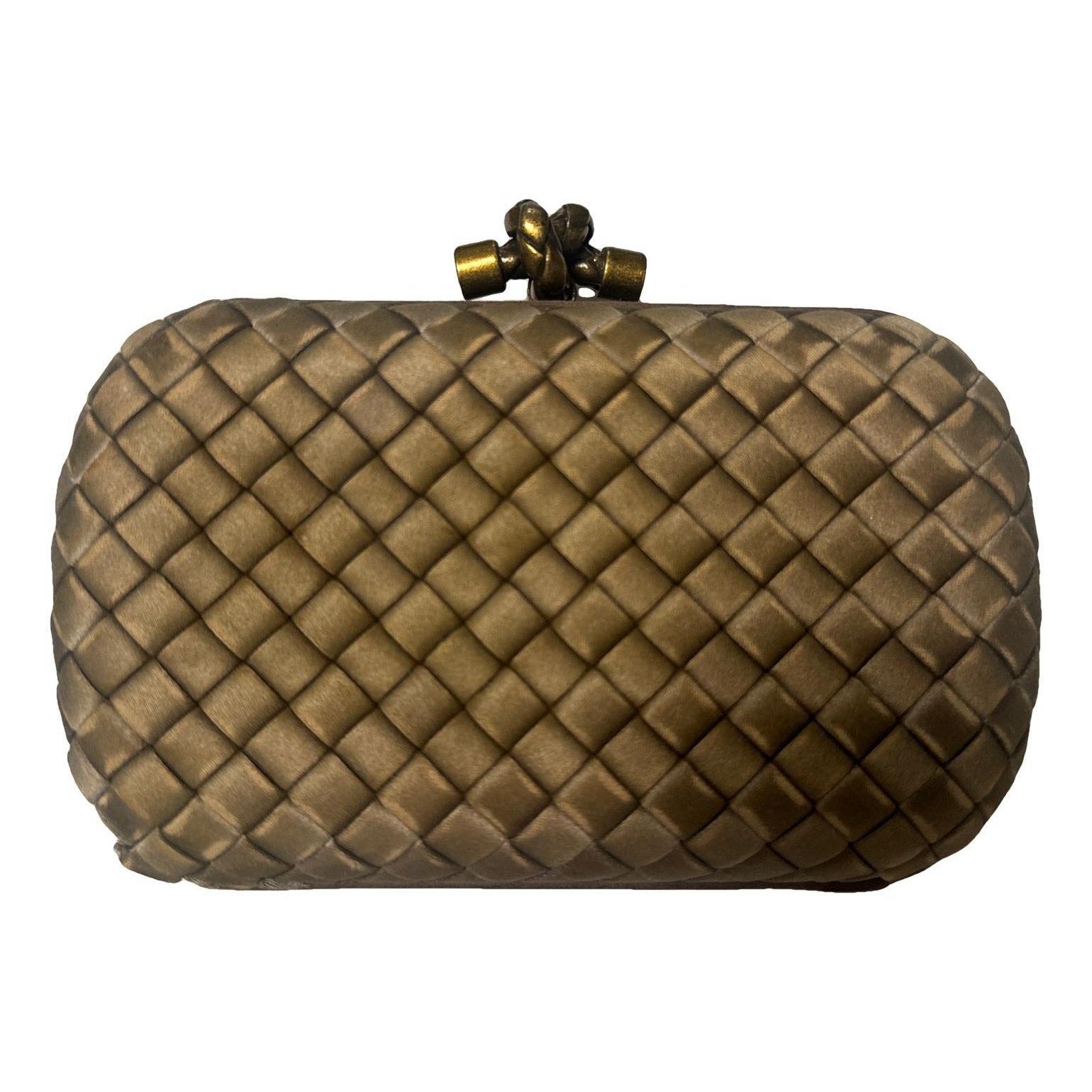 Pochette Knot silk clutch bag
