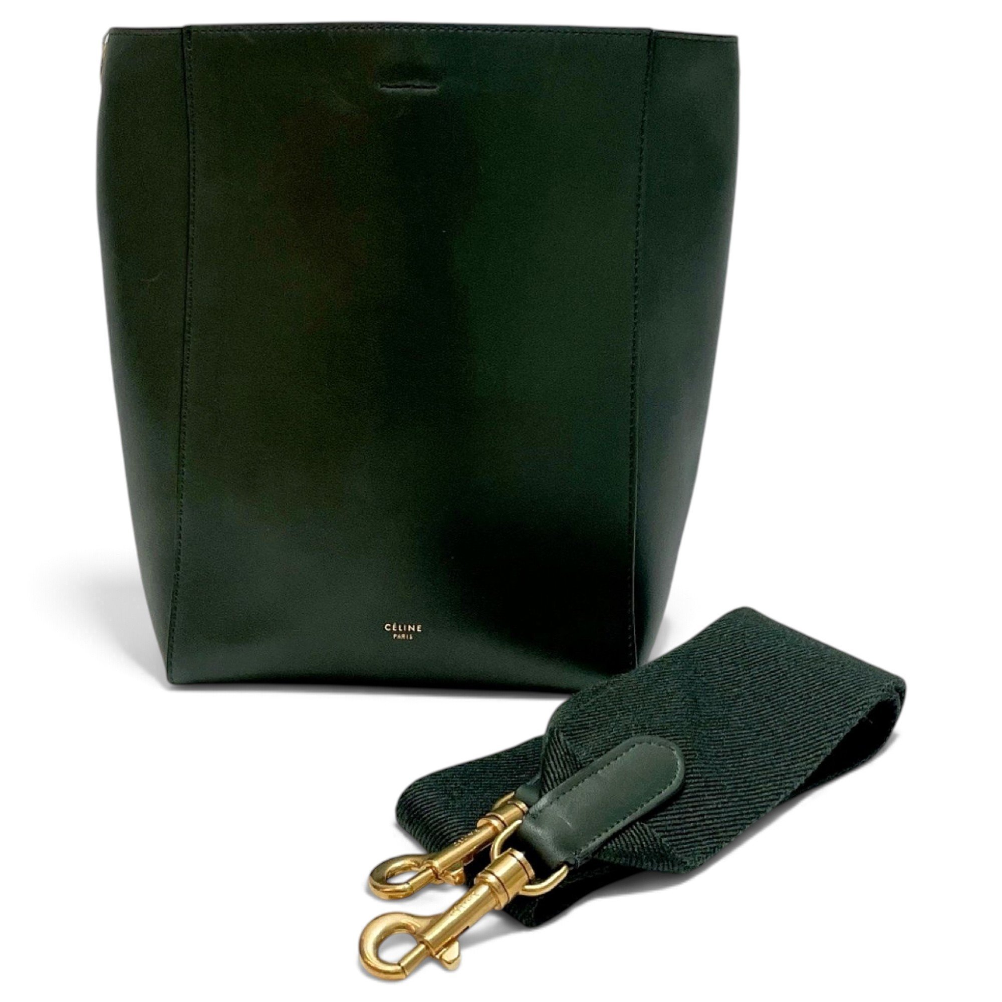Seau Sangle leather handbag