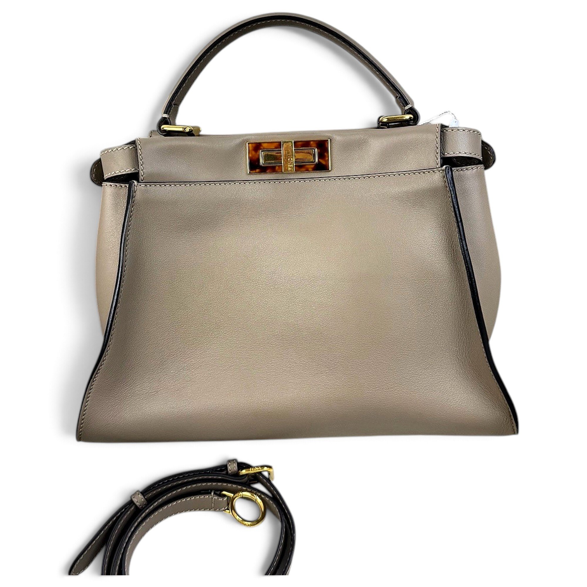 Peekaboo leather handbag