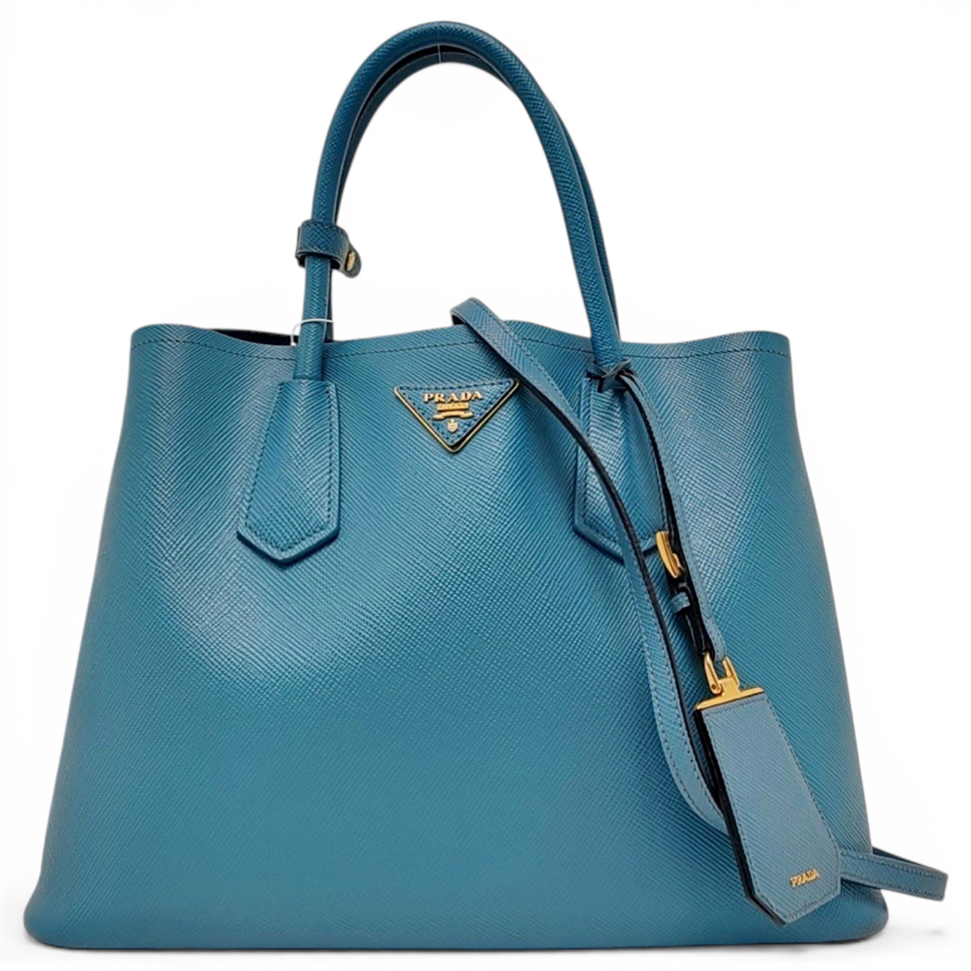Double leather tote