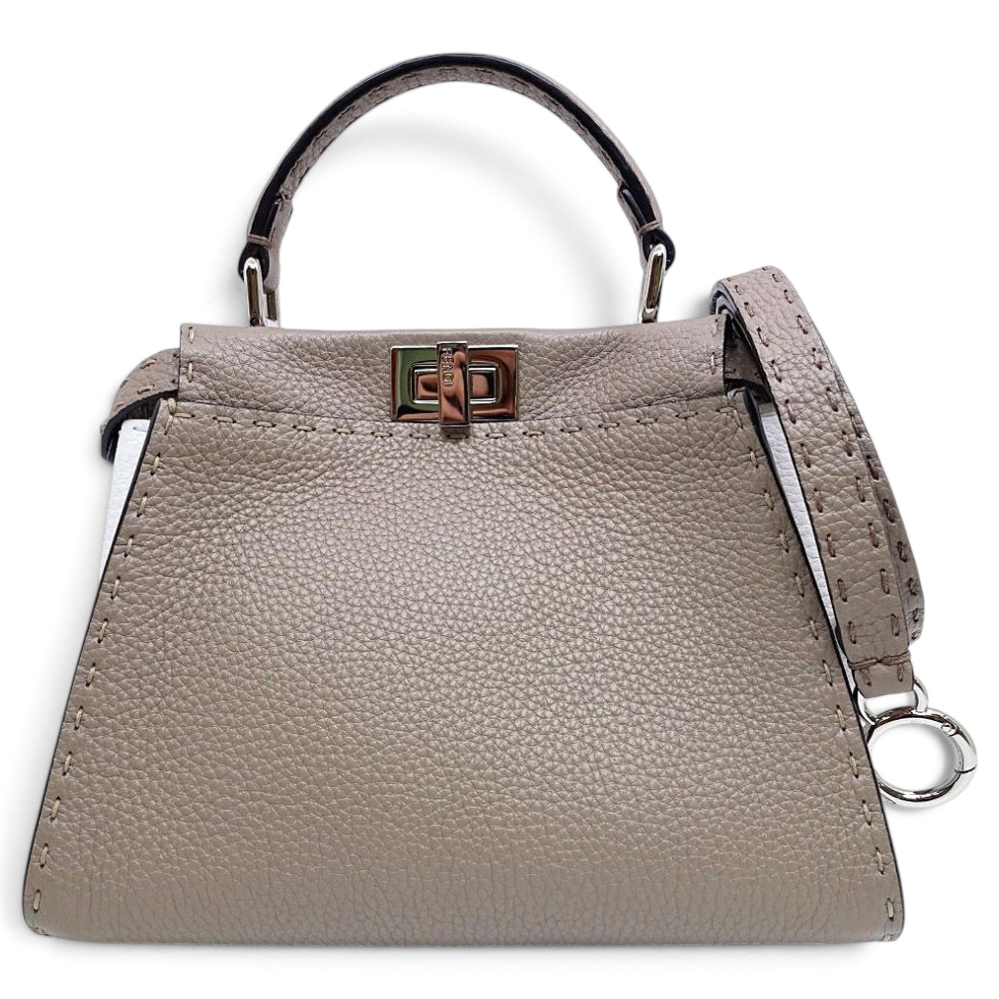 Peekaboo leather handbag