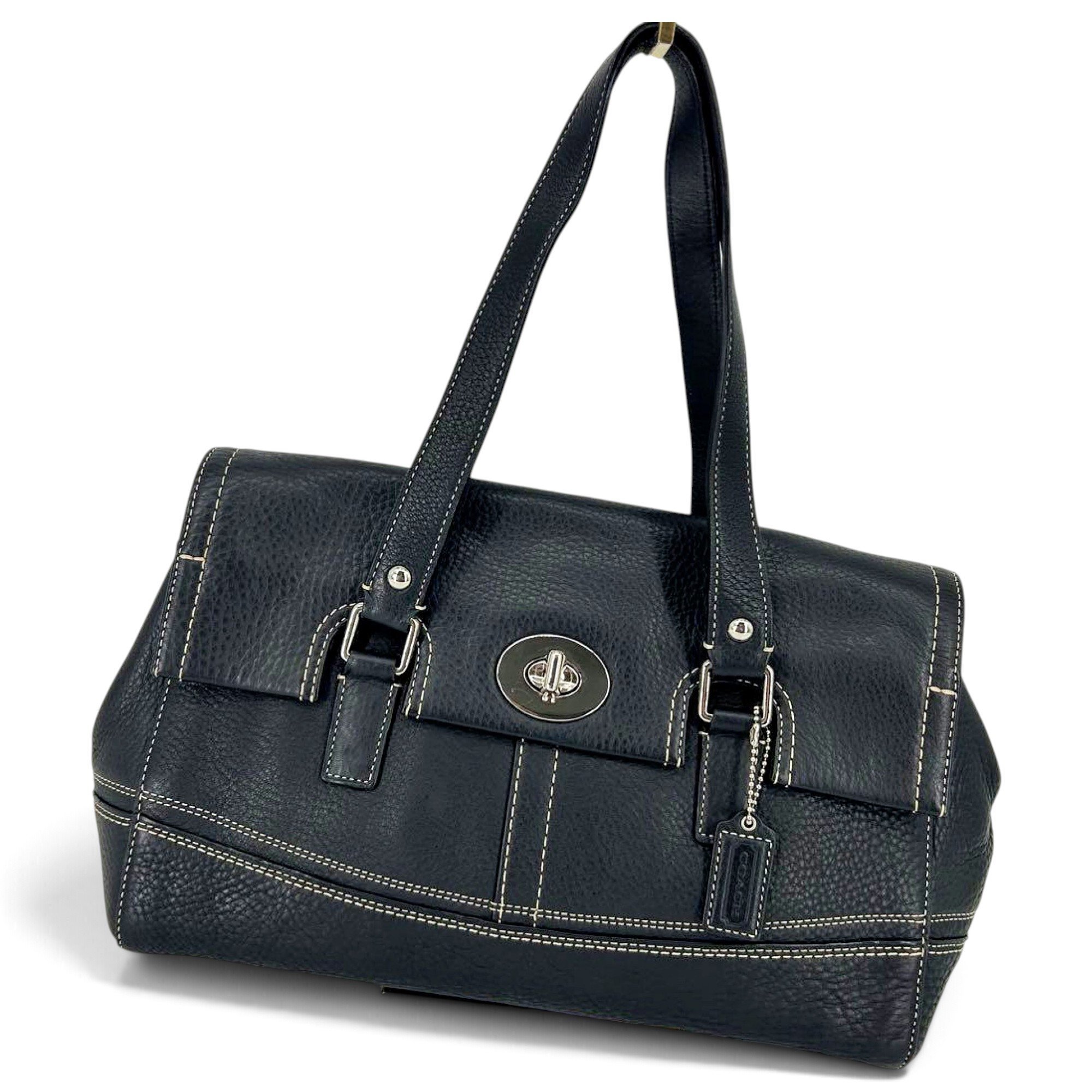 Signature Sufflette leather handbag