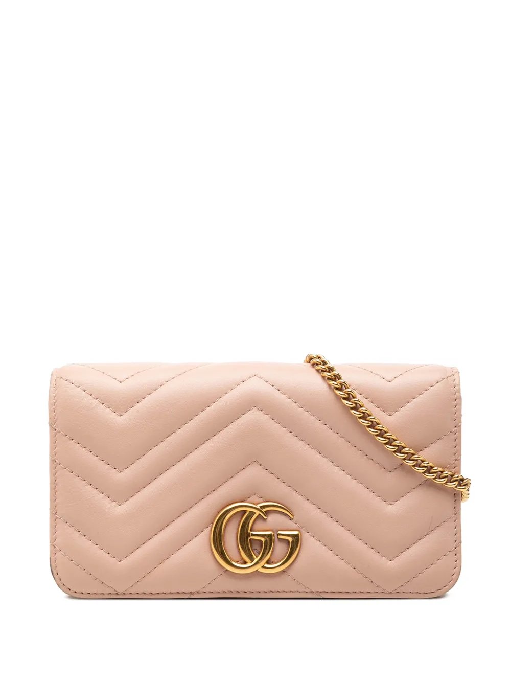 2000-2015 Mini GG Marmont Matelasse Calfskin Wallet On Chain crossbody bag