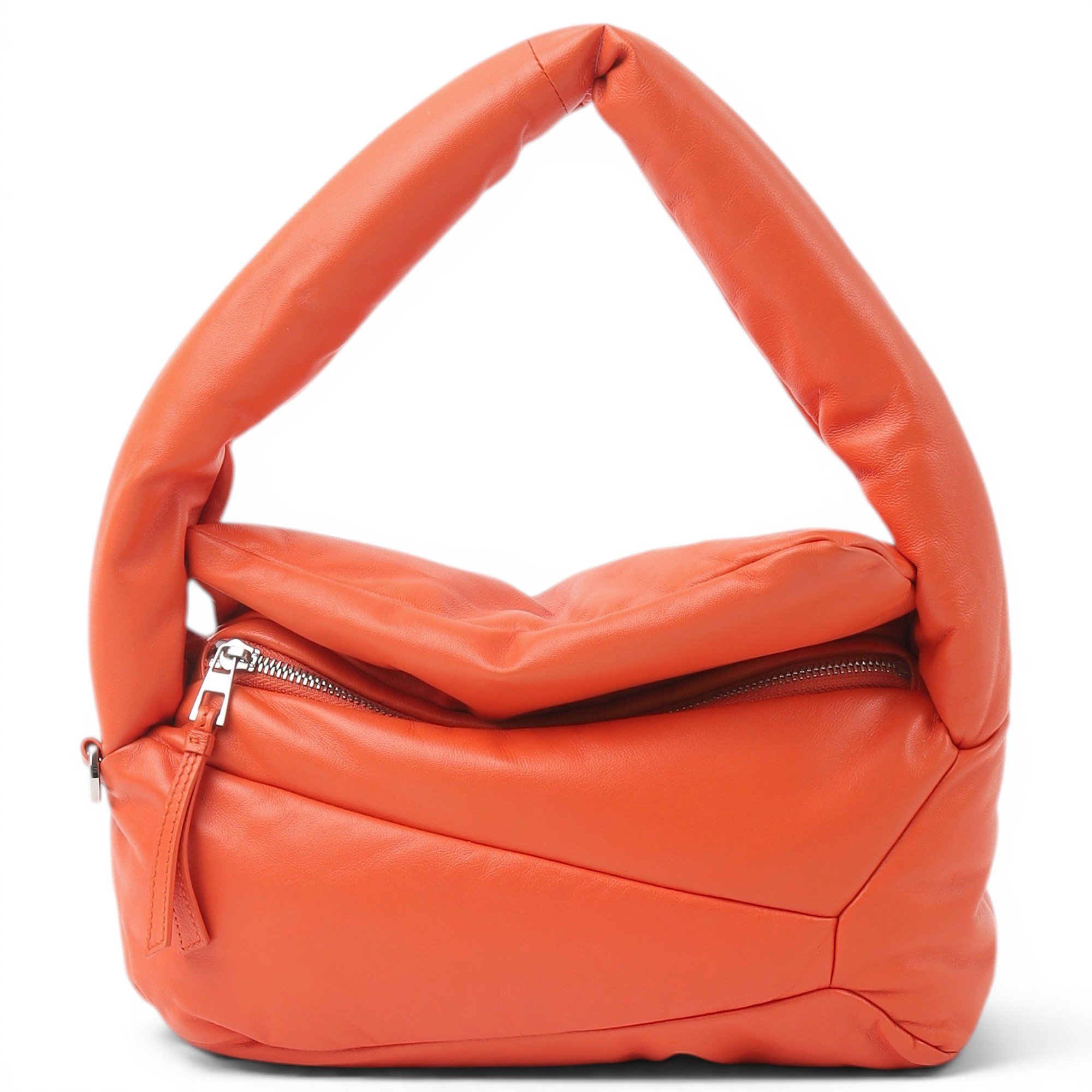Puzzle leather handbag