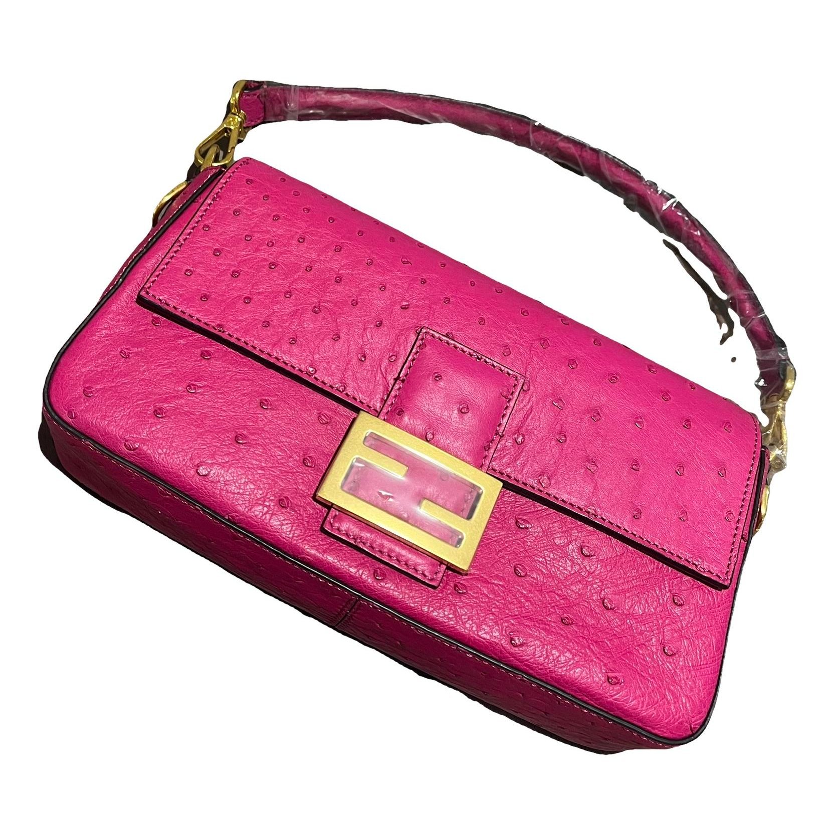 Baguette leather handbag