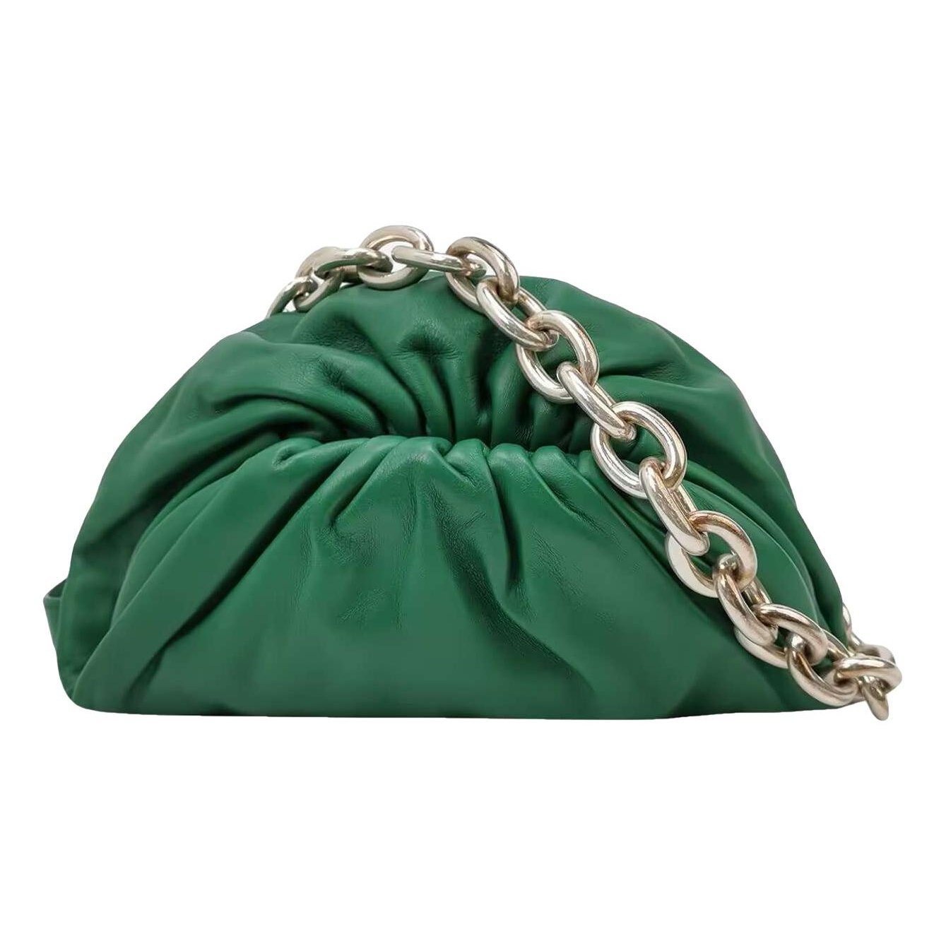 Pouch leather handbag