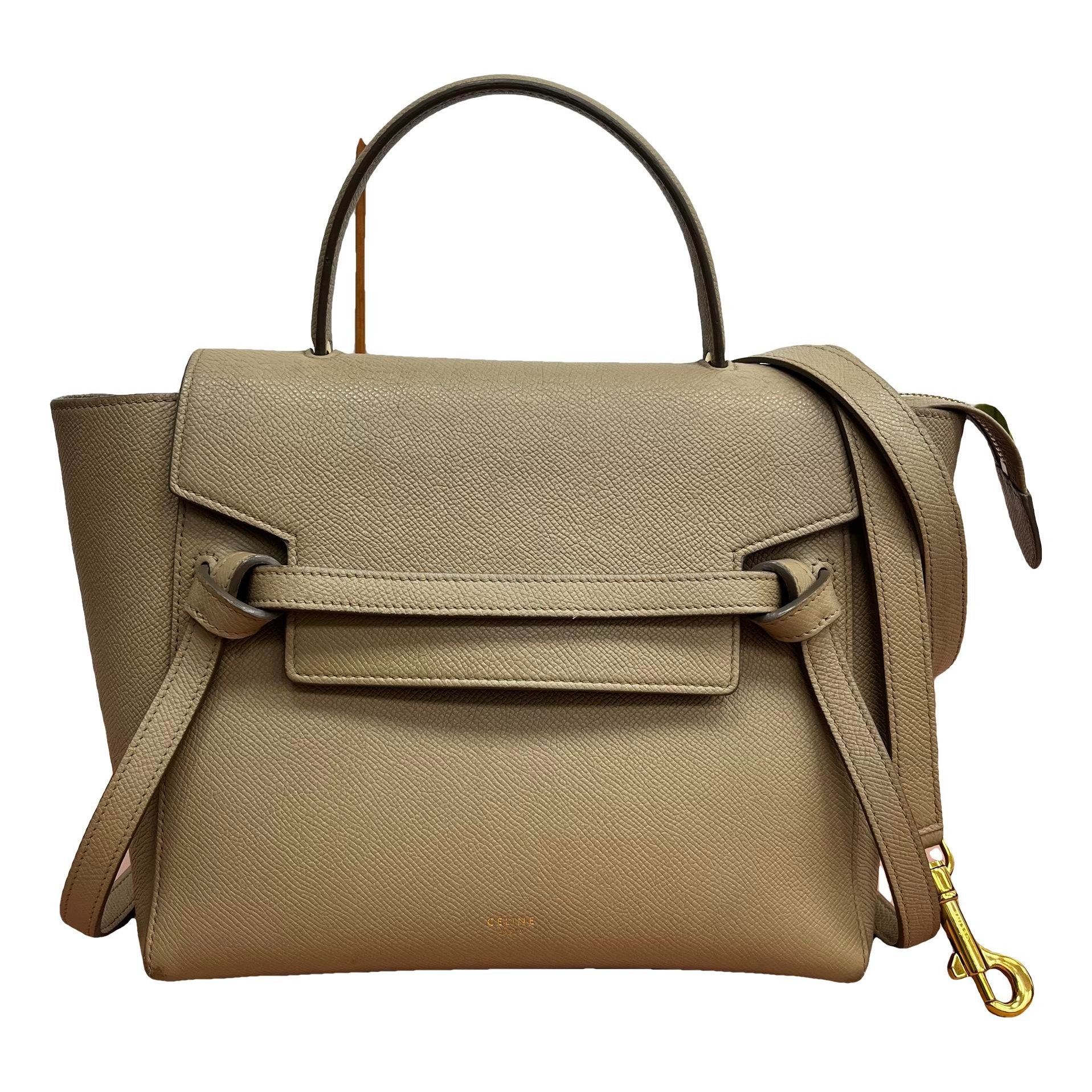 Belt leather handbag