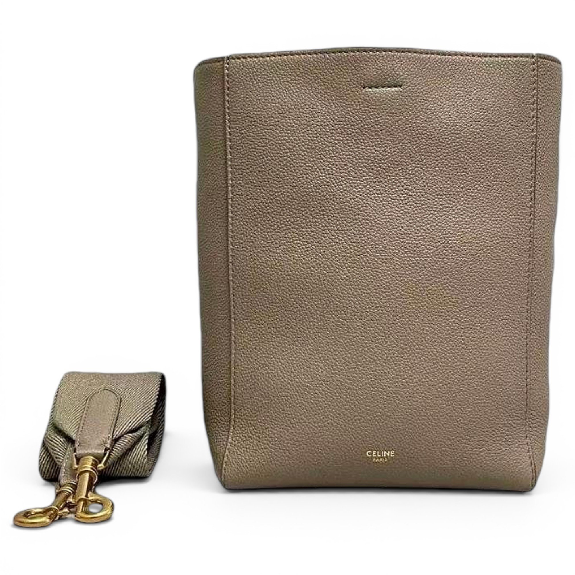 Seau Sangle leather handbag