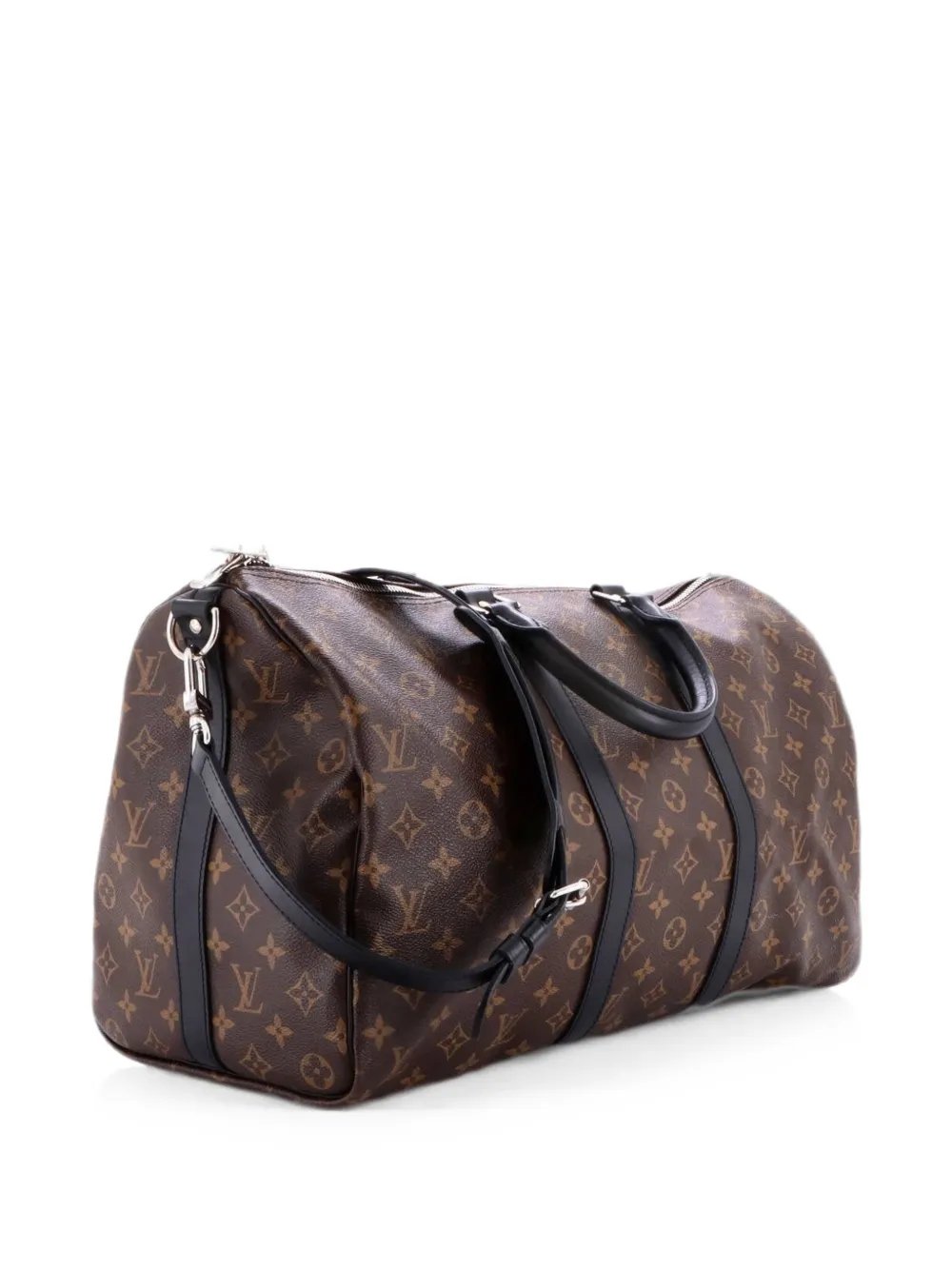 Keepall Bandouliere Bag Macassar Monogram Canvas 45 travel bag