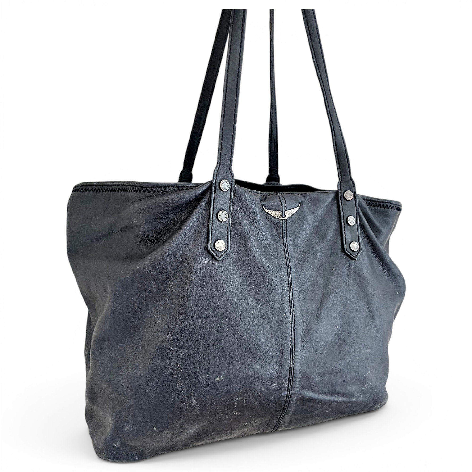 Rock leather crossbody bag