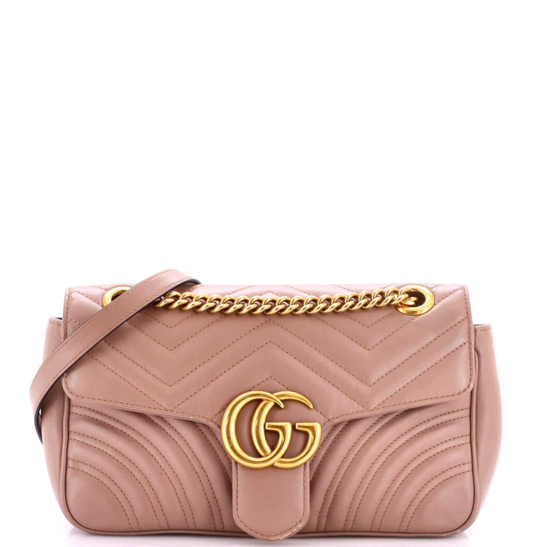 GG Marmont Flap Bag Matelasse Leather Small