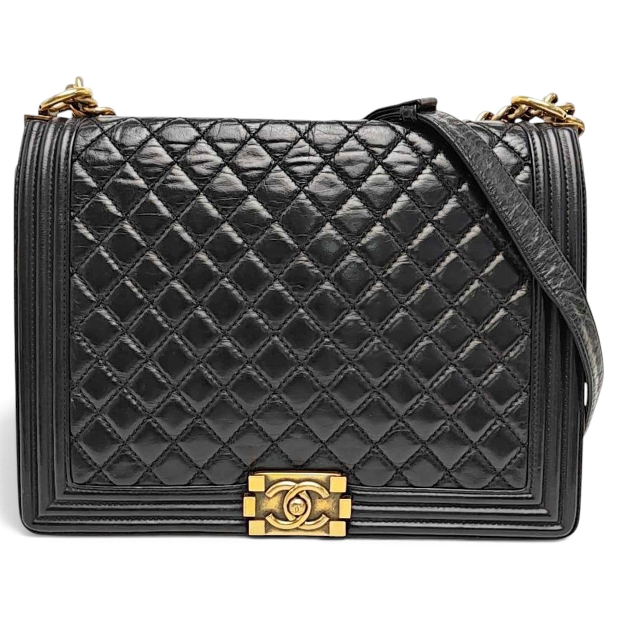 Boy leather crossbody bag