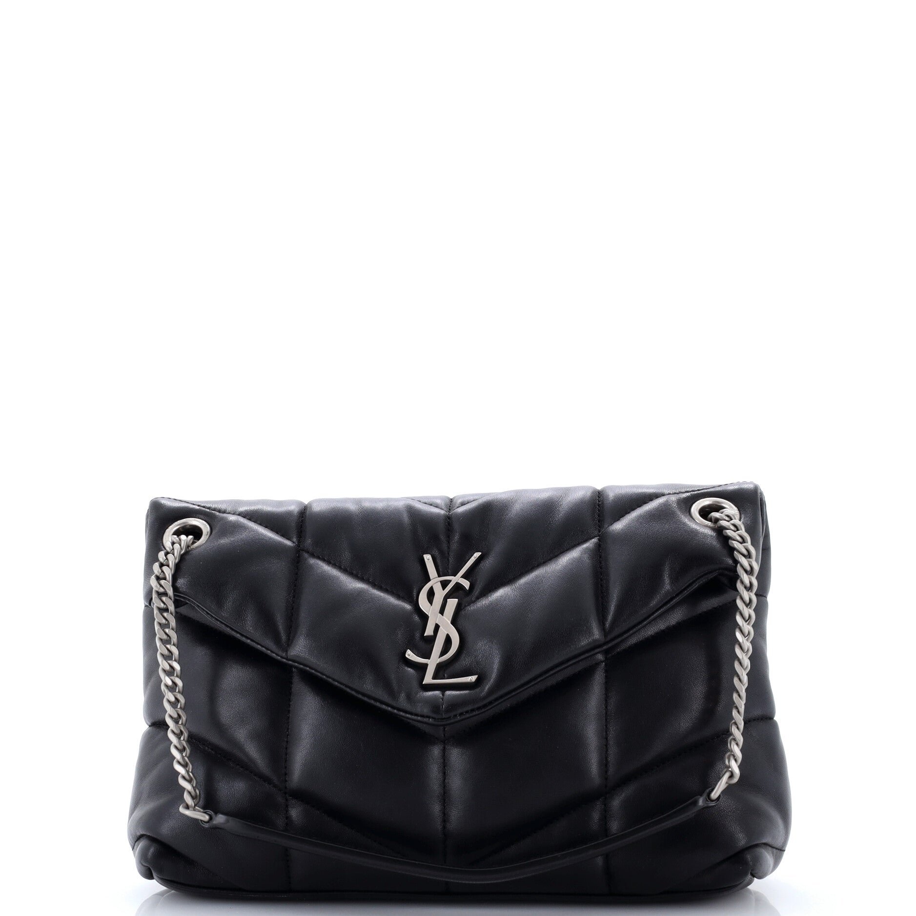 Loulou Puffer Shoulder Bag Quilted Leather Small