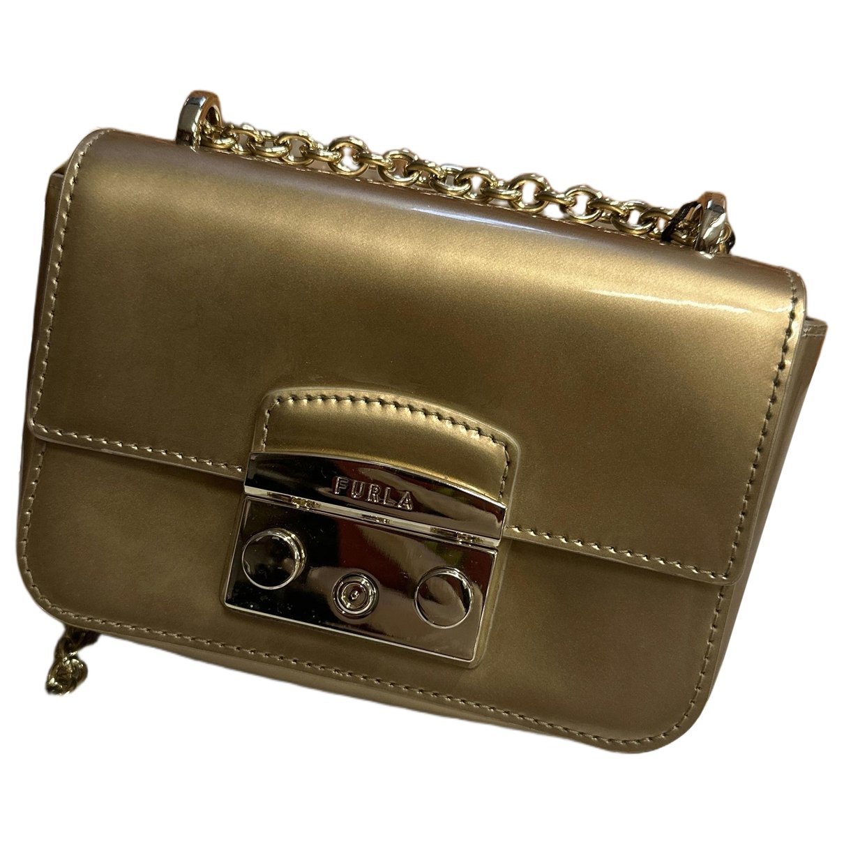 Metropolis patent leather crossbody bag