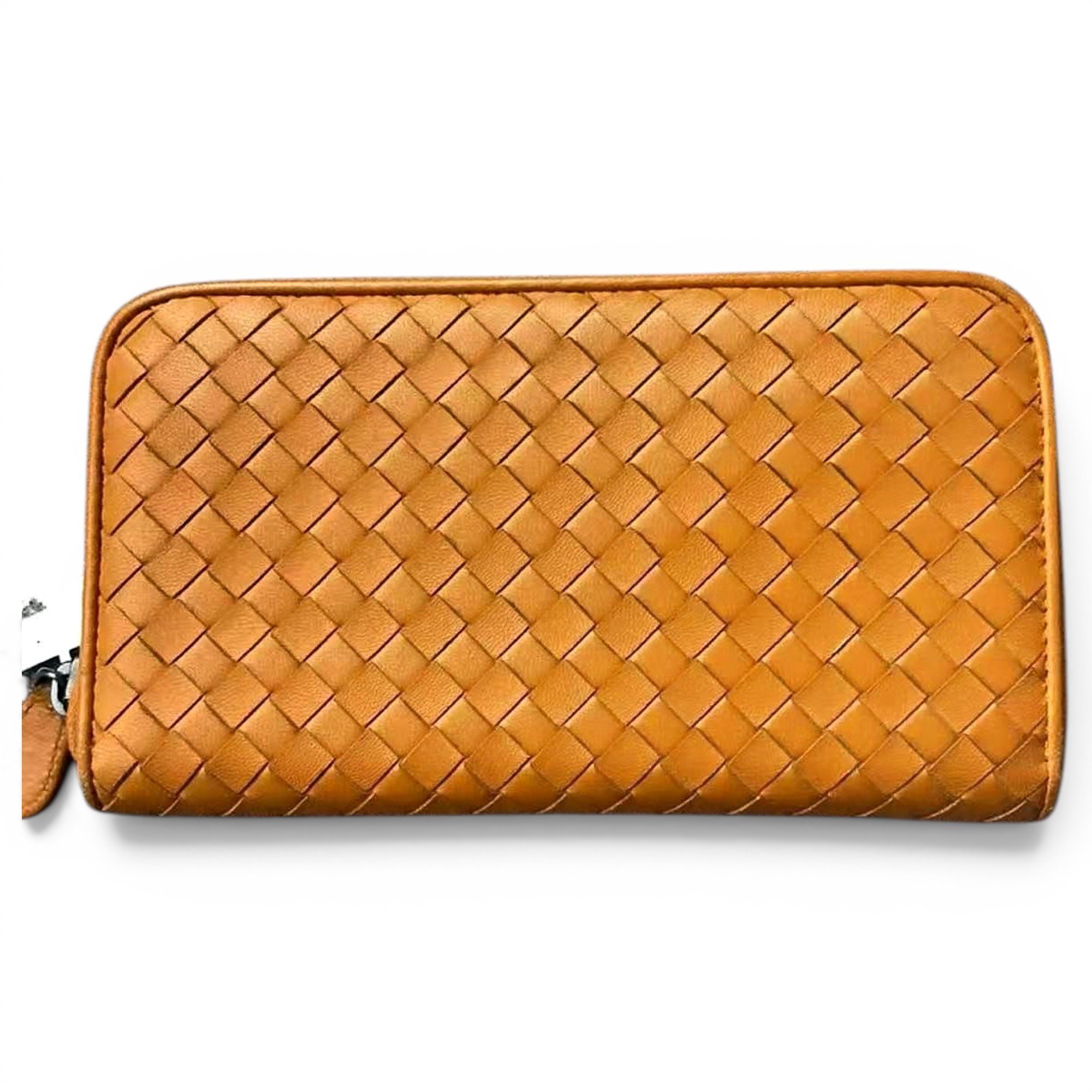 Leather clutch bag