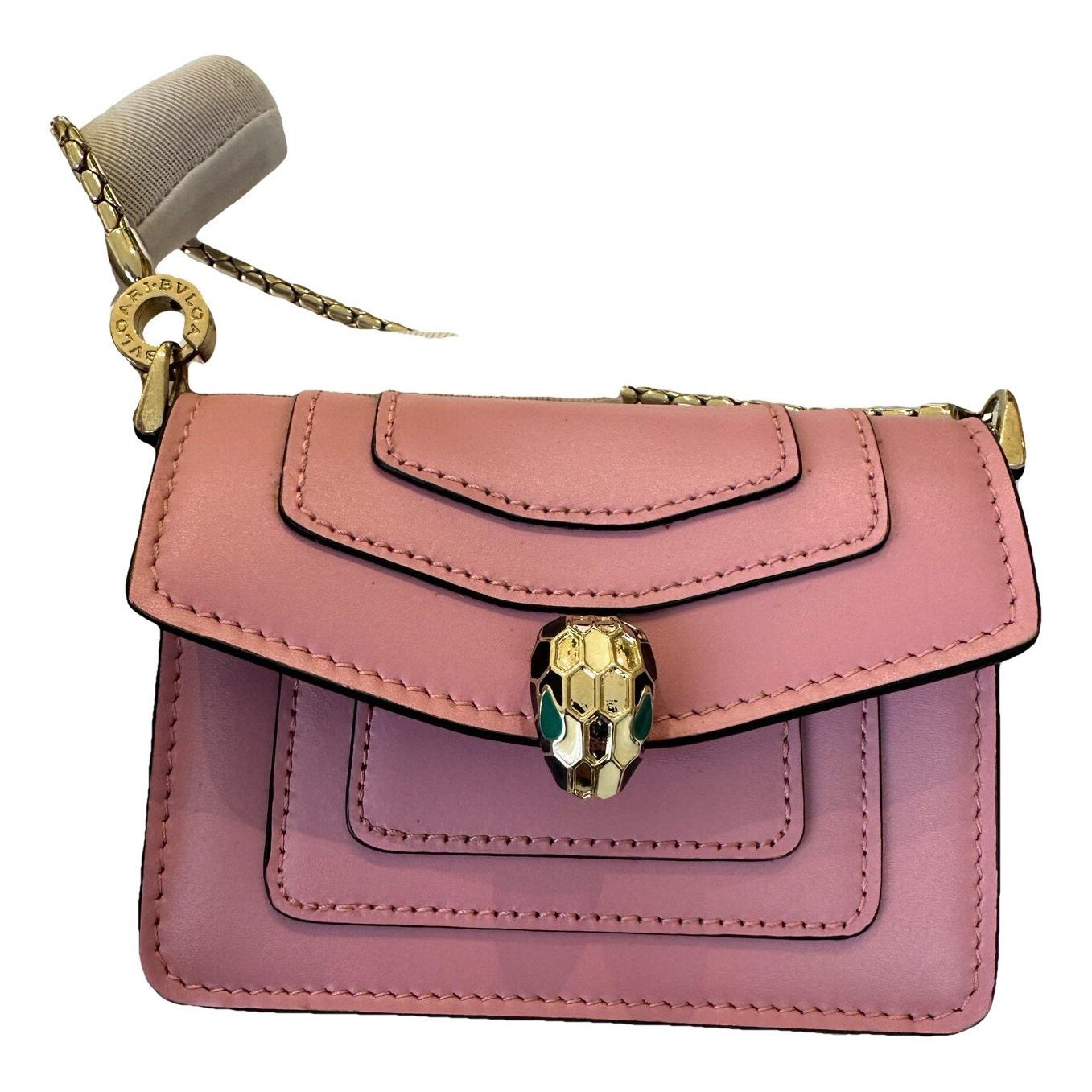 Serpenti leather handbag