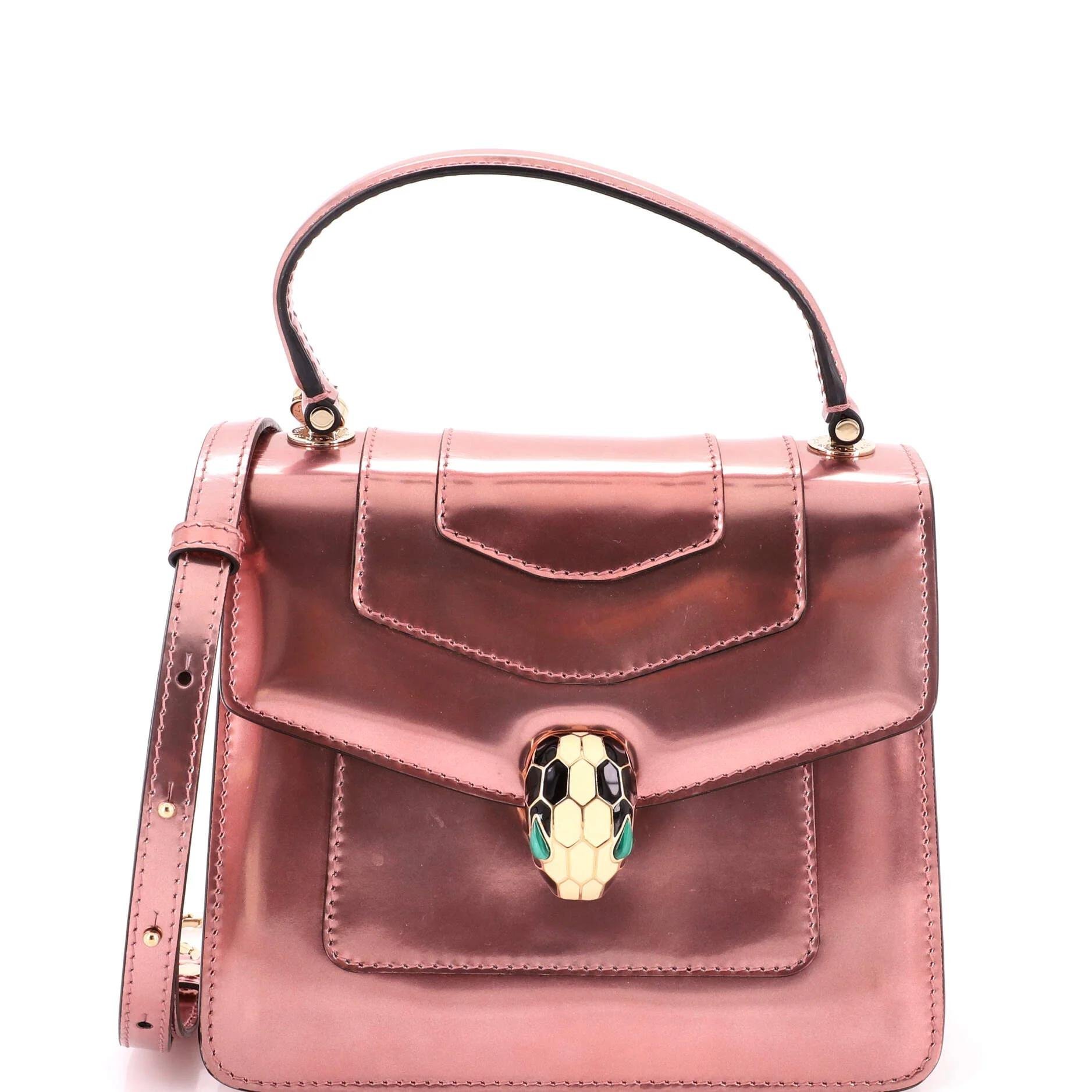 Patent leather handbag
