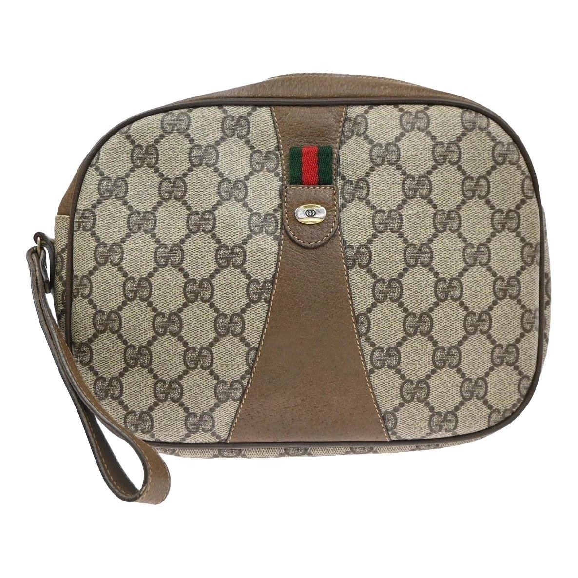 Leather clutch bag