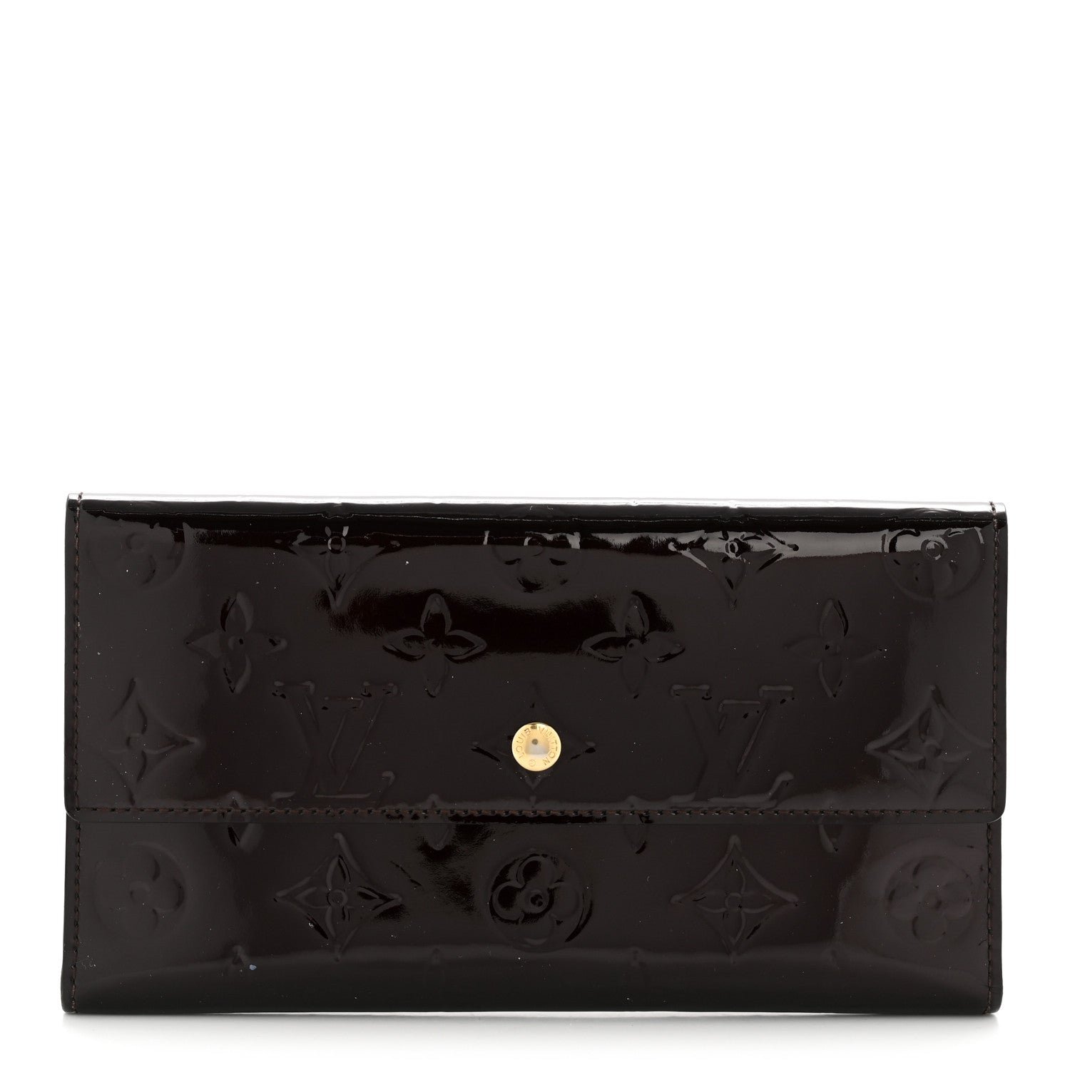 Louis Vuitton Vernis Porte Tresor International Wallet Amarante