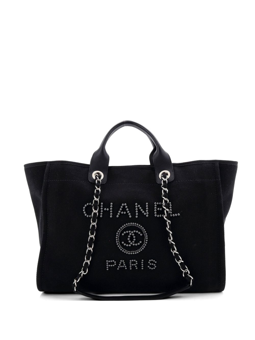 Deauville Pearl Embellished Canvas Medium tote bag