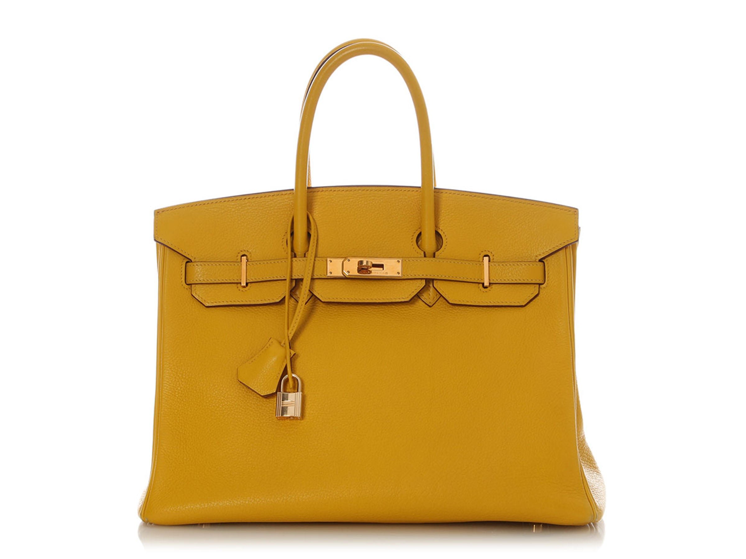 Hermes Hermès Jaune Clémence Birkin 35