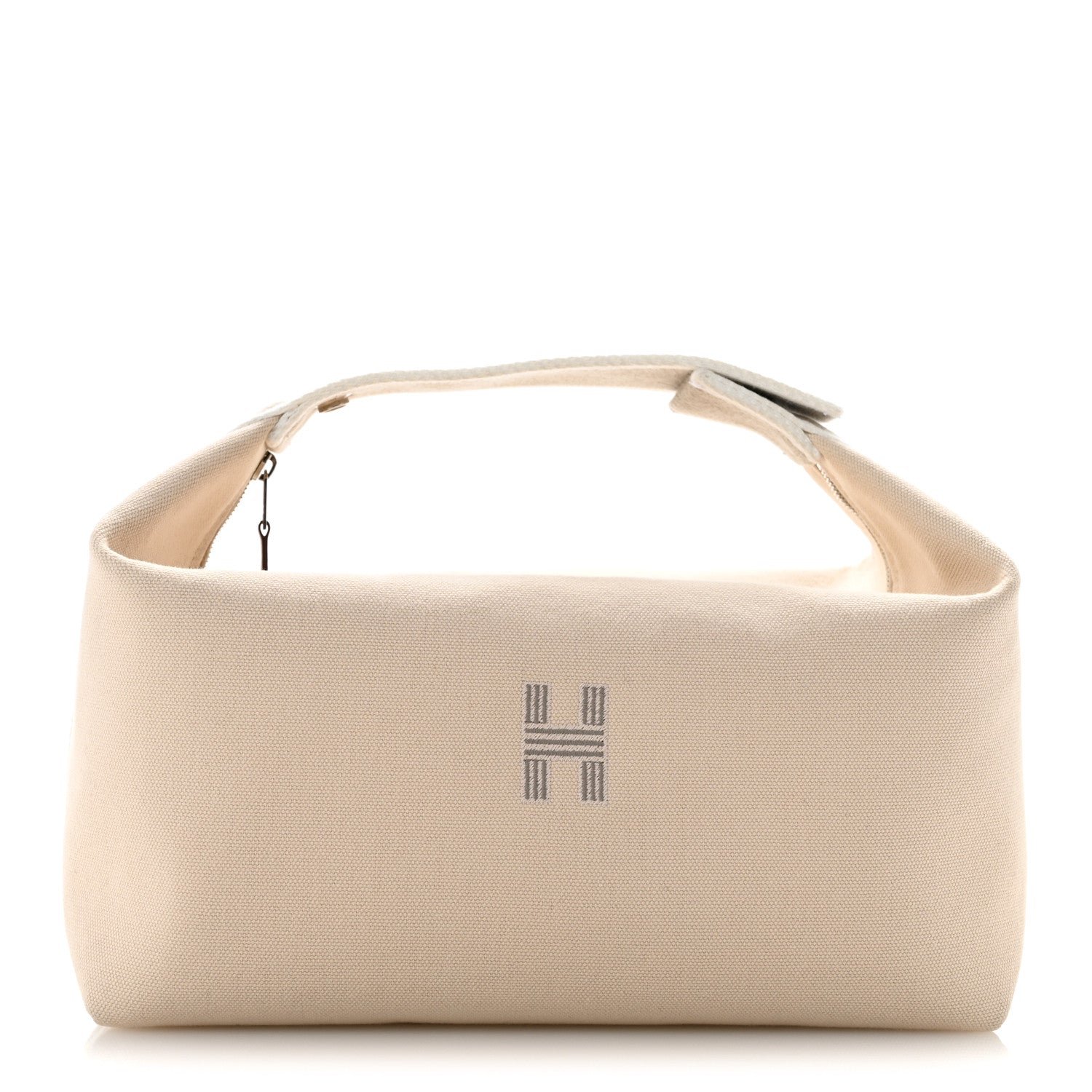 Hermes Hermes Canvas Large Bride-A-Brac Pouch Natural