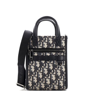 Dior Canvas Safari North South Convertible Tote