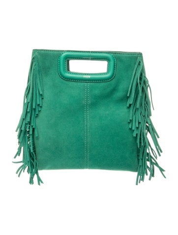 Maje Suede Top Handle Bag