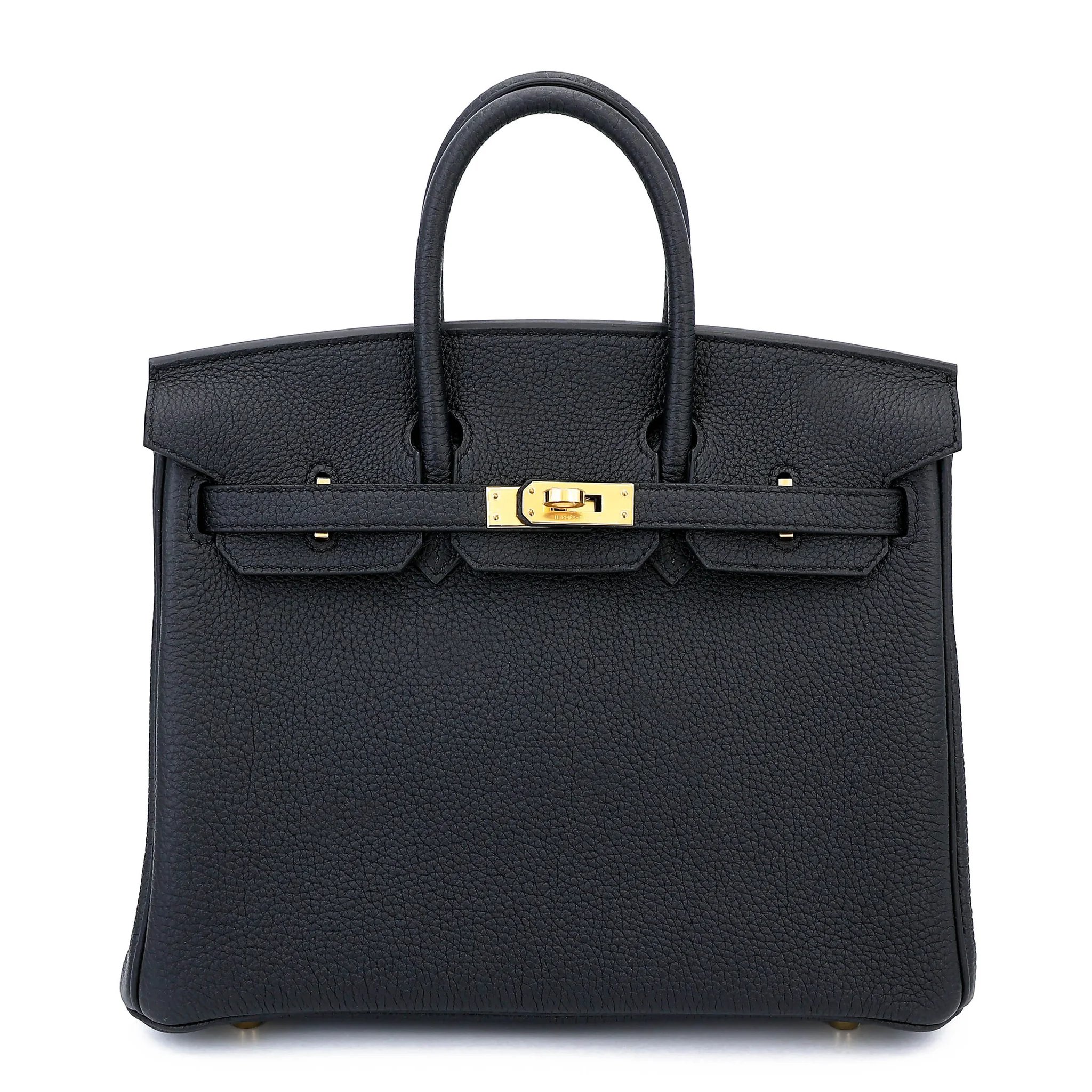 Brand New ( Rank N ) HERMÈS Birkin 25 Noir (89) Togo Gold hardware K (2025)