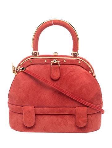Judith Leiber Suede Shoulder Bag