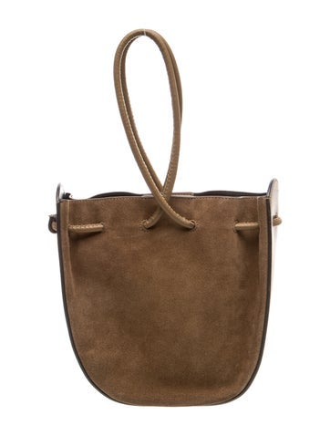 Suede Top Handle Bag