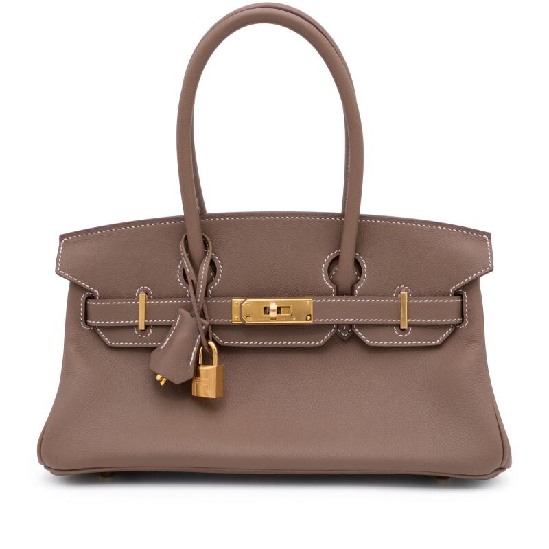 Hermes Etoupe Evercolor Birkin Shoulder 29 Gold Hardware, 2025