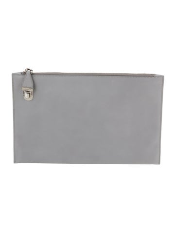 Prada Saffiano Lux Leather Clutch